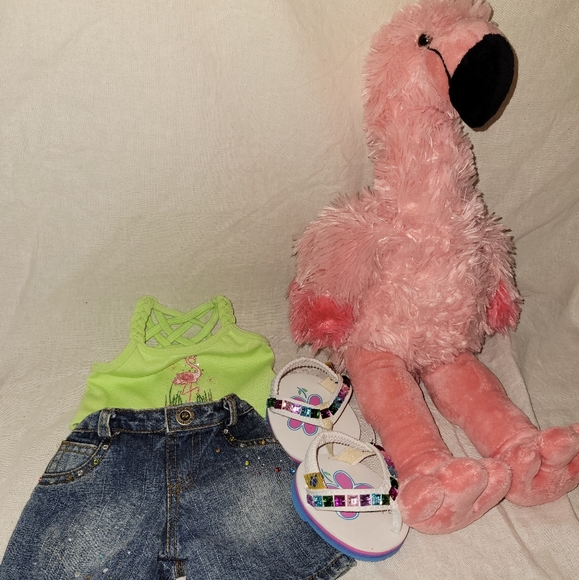 Build-A-Bear Other - Build a bear flamingo with cute summertime outfit
